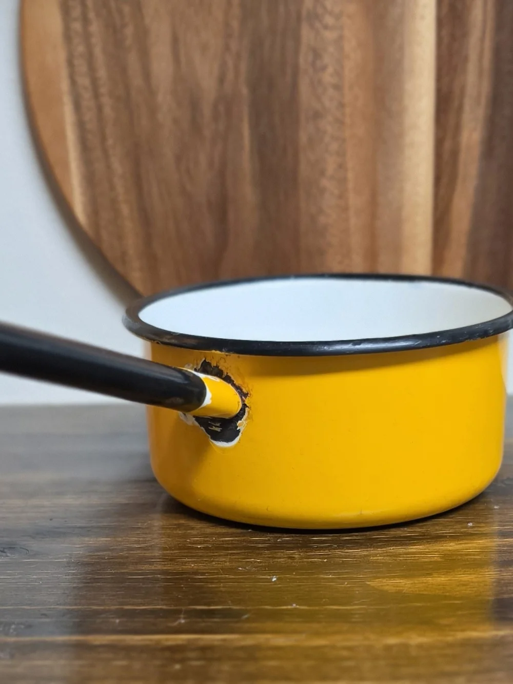 Enamel Saucepan - Green, White & Orange/Yellow Bundle